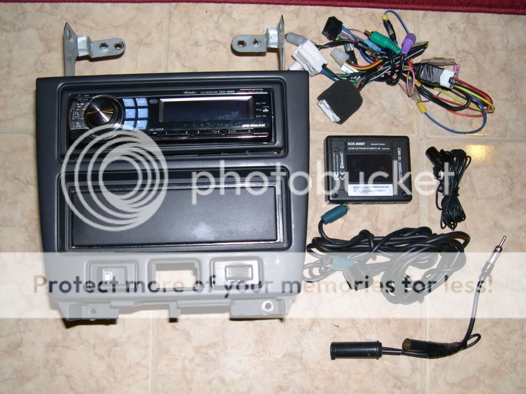alpine CDA9885 w/ iPod direct link & Bluetooth KCE300bt