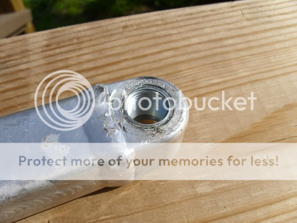 Can Helicoils be used to upsize pedal thread size from 1/2" to 9/16